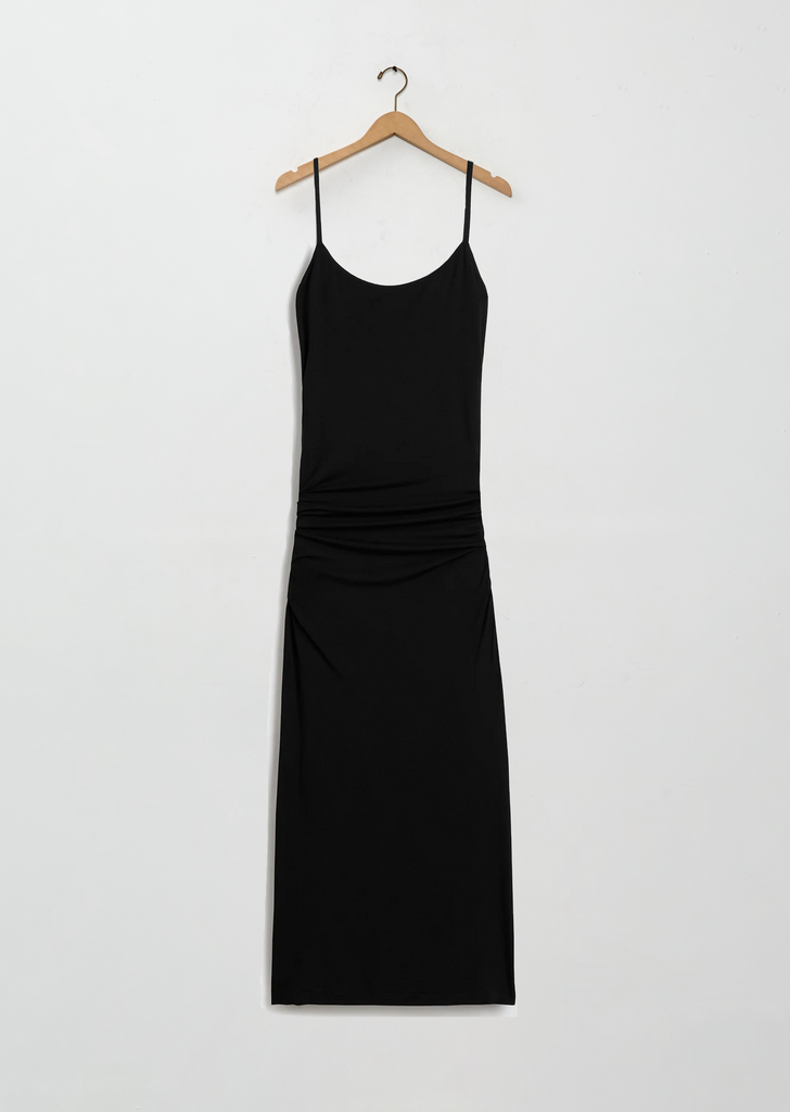 Draped Jersey Slip Dress