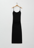 Draped Jersey Slip Dress