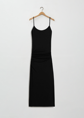 Draped Jersey Slip Dress