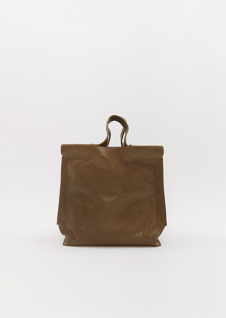 Matte Shopper Bag, Small — Khaki