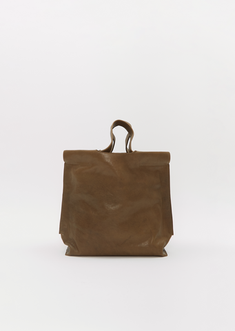 Matte Shopper Bag, Small — Khaki