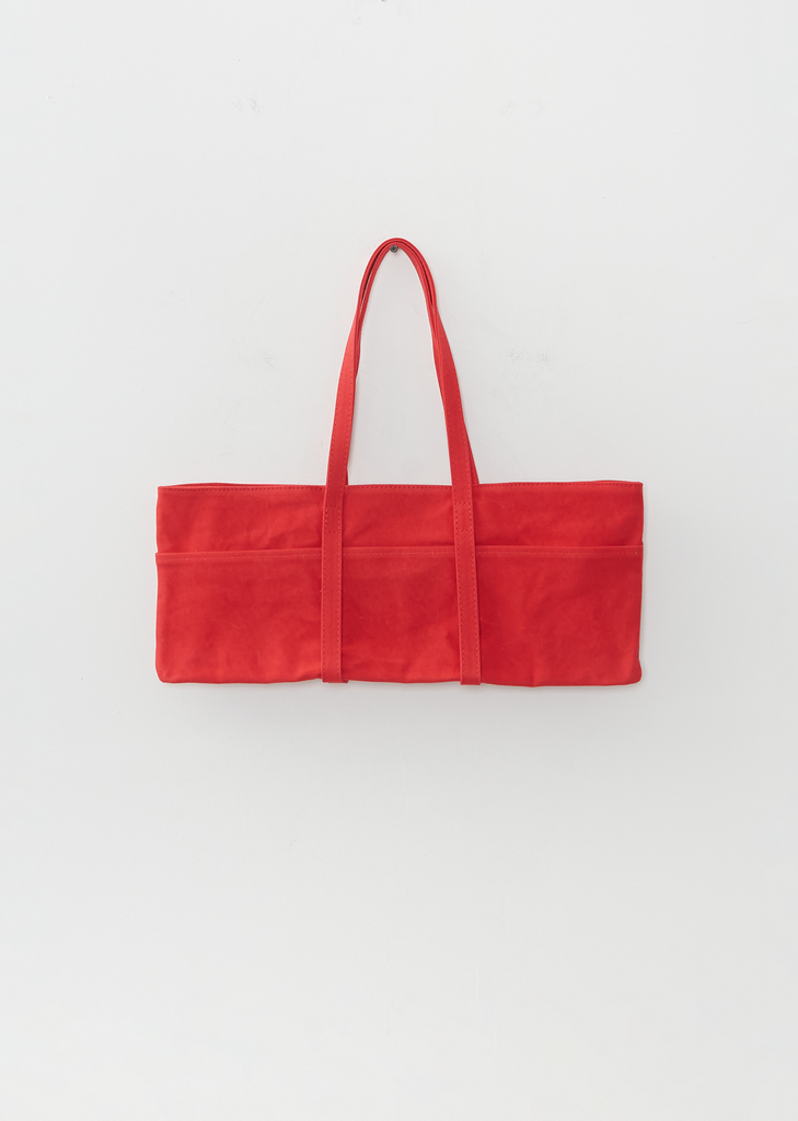 Exclusive Washed Canvas Canoe Tote, Medium — Red