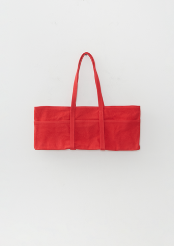 Exclusive Washed Canvas Canoe Tote, Medium — Red