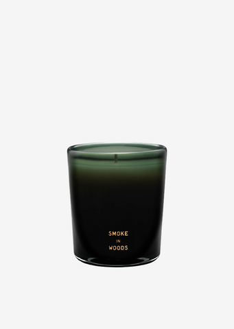 325g Handblown Candle — Smoke in Woods