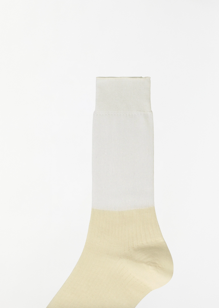 Sheer Rib Socks — White