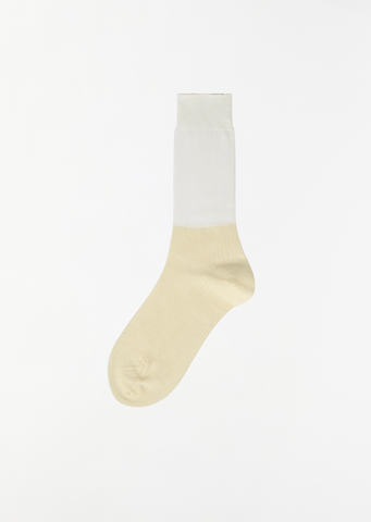 Sheer Rib Socks — White