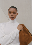 Suede Bindle, Small — Bistre