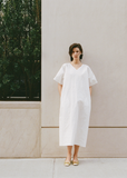 Disa Cotton V-Neck Dress