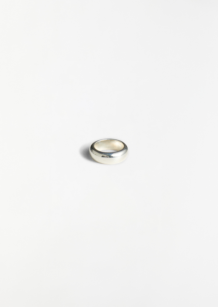 Silver Bagel Ring