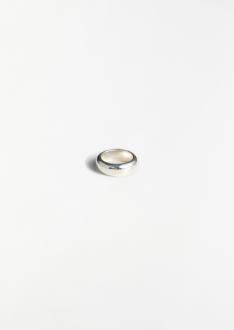 Silver Bagel Ring