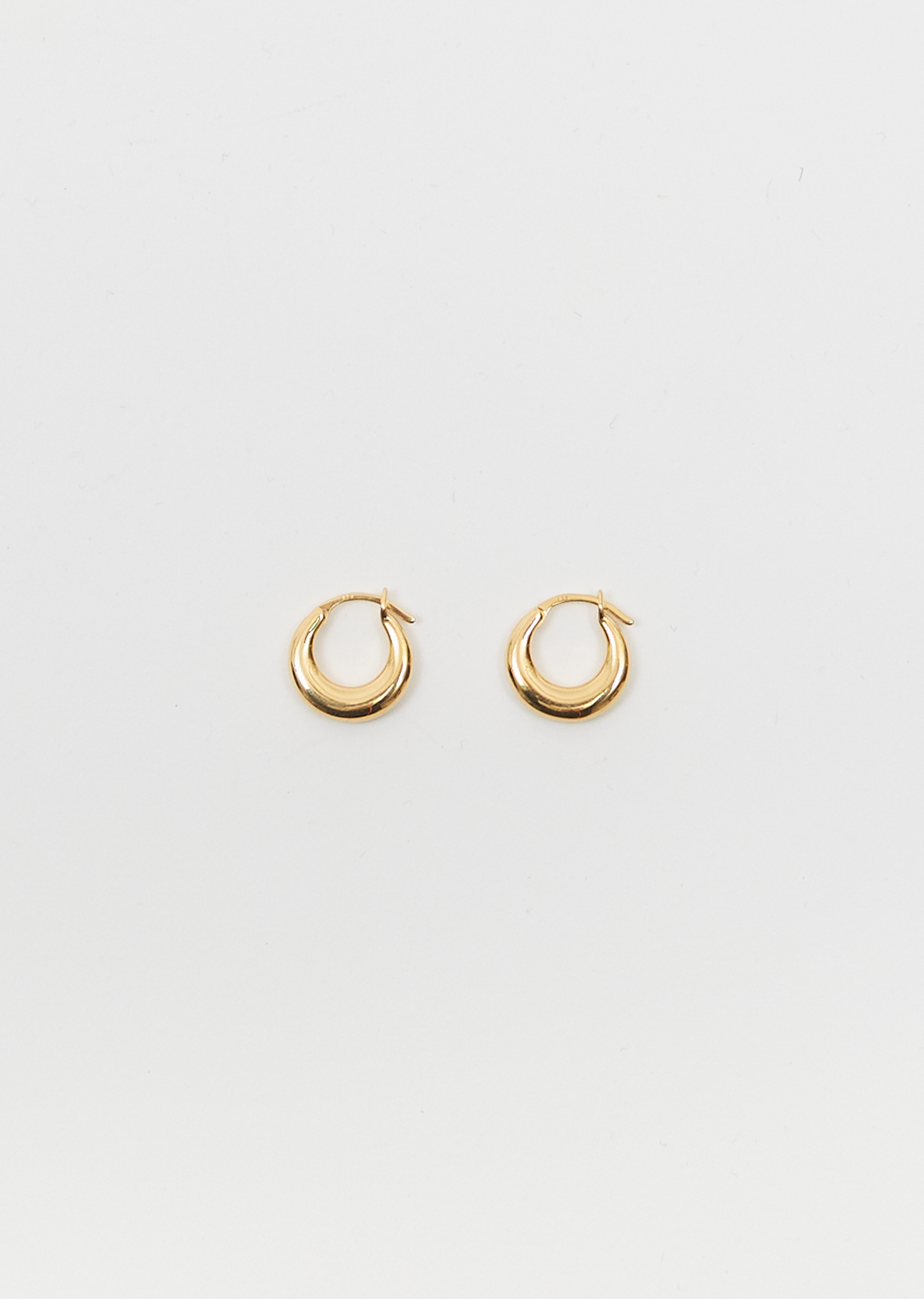 Gold Tiny Essential Hoops – La Garçonne Gold Tiny Essential Hoops – La Garçonne
