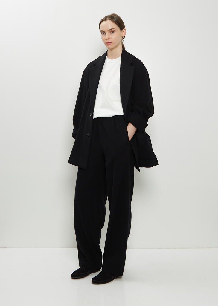 Wool Cashmere Fleece Single Breasted Jacket