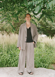 Technical Silk Wide Easy Trousers