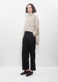 Two Tuck Easy Trousers — Black