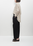 Two Tuck Easy Trousers — Black