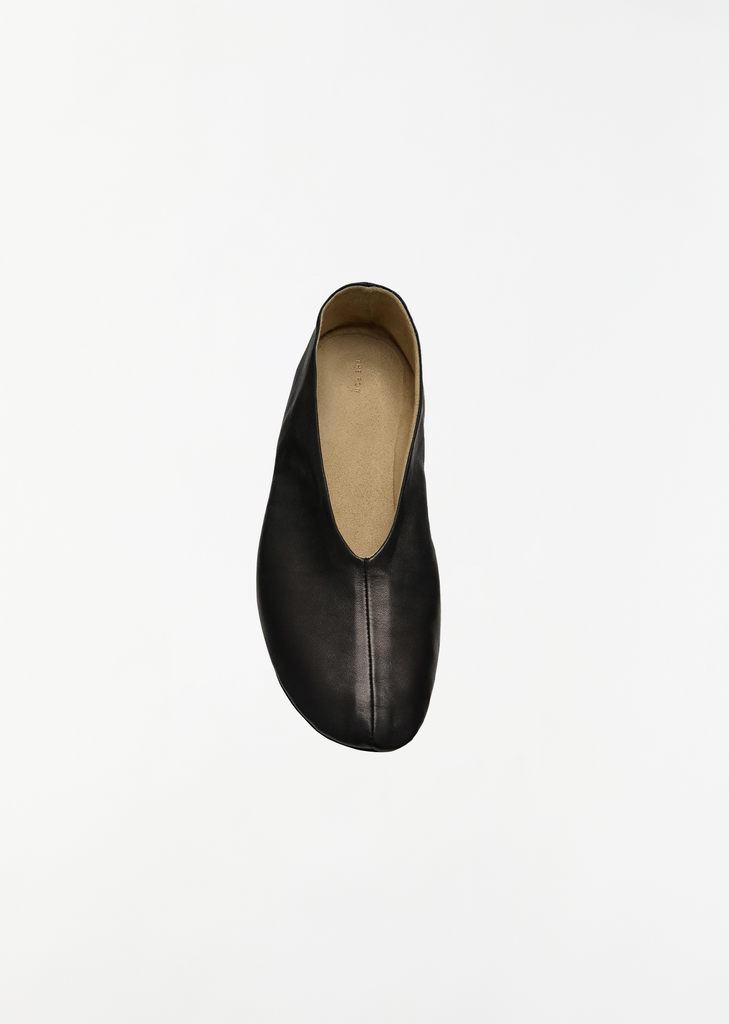 Stella Leather Slipper — Black