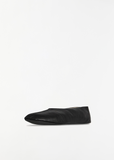 Stella Leather Slipper — Black