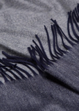 Cashmere Arran Reversible Scarf & Stole — Navy Grey