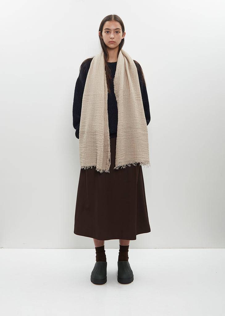 Staffa Washed Solid Scarf — Stone