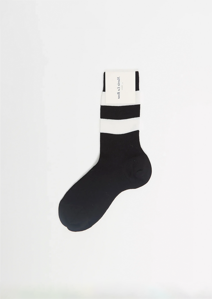 Striped Socks — Black