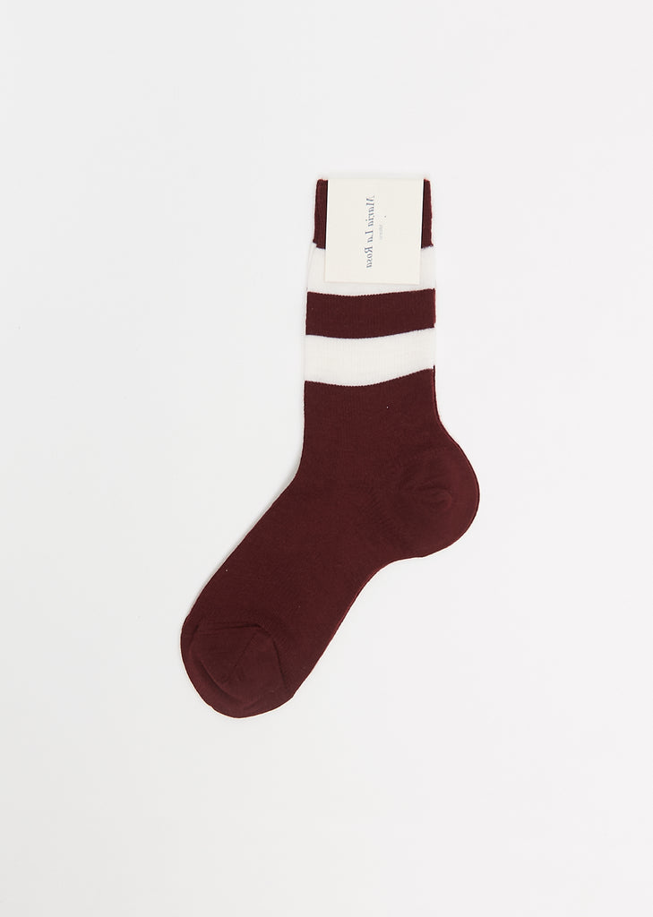 Striped Socks — Bordeaux