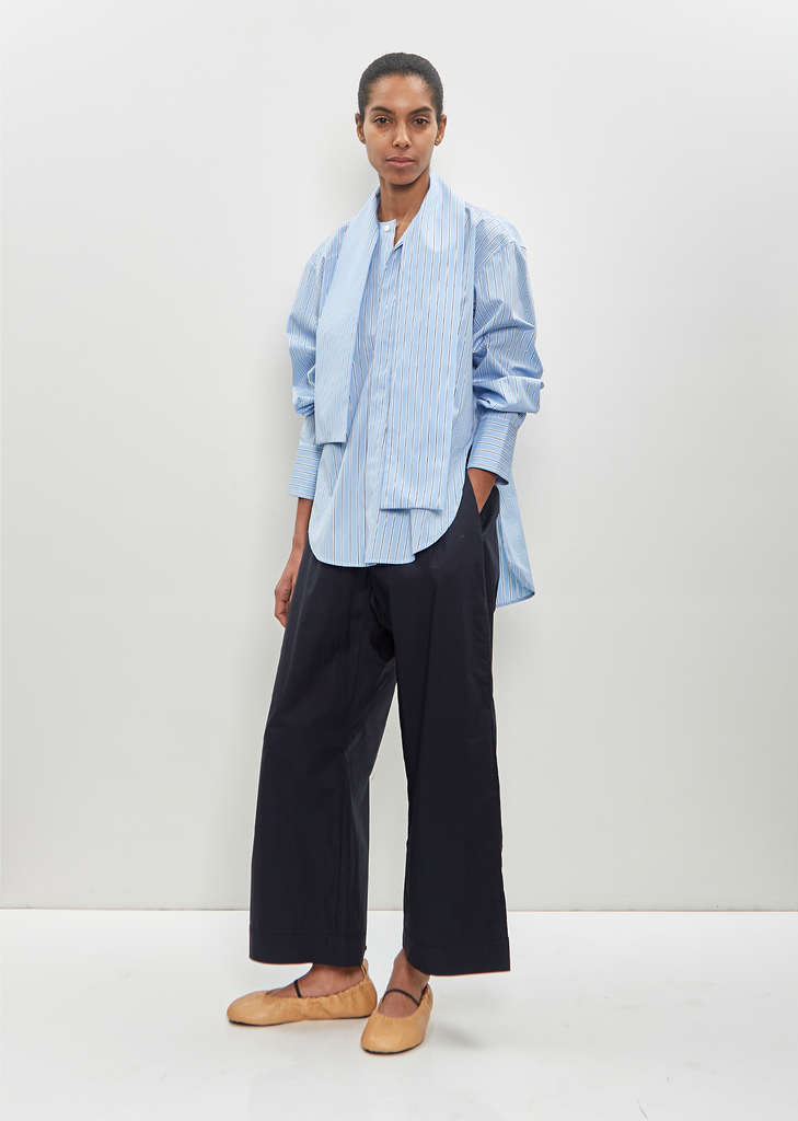 Cotton Elastic Smock Waist Trousers