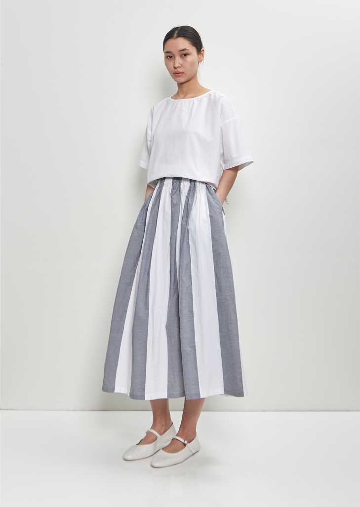 Organic Cotton Skye Skirt — 10cm Wide Stripe