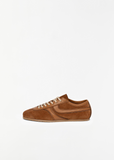 Suede Leather Trainer — Tan