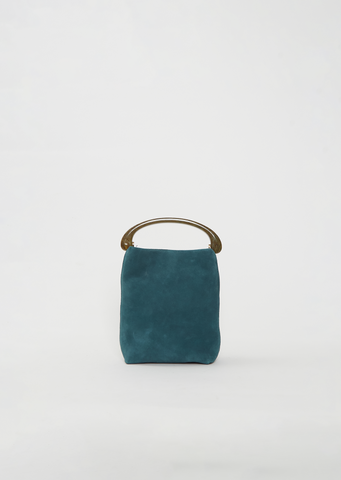 Crisp Suede Bag — Turquoise