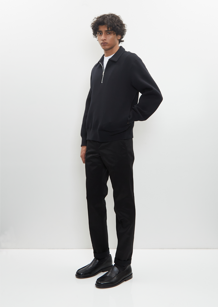 Sponge Sweat Polo Shirt — Black