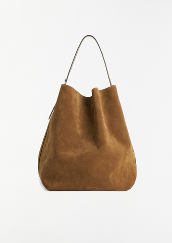 Belted Tote — Tan