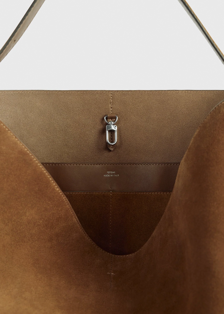 Belted Tote — Tan