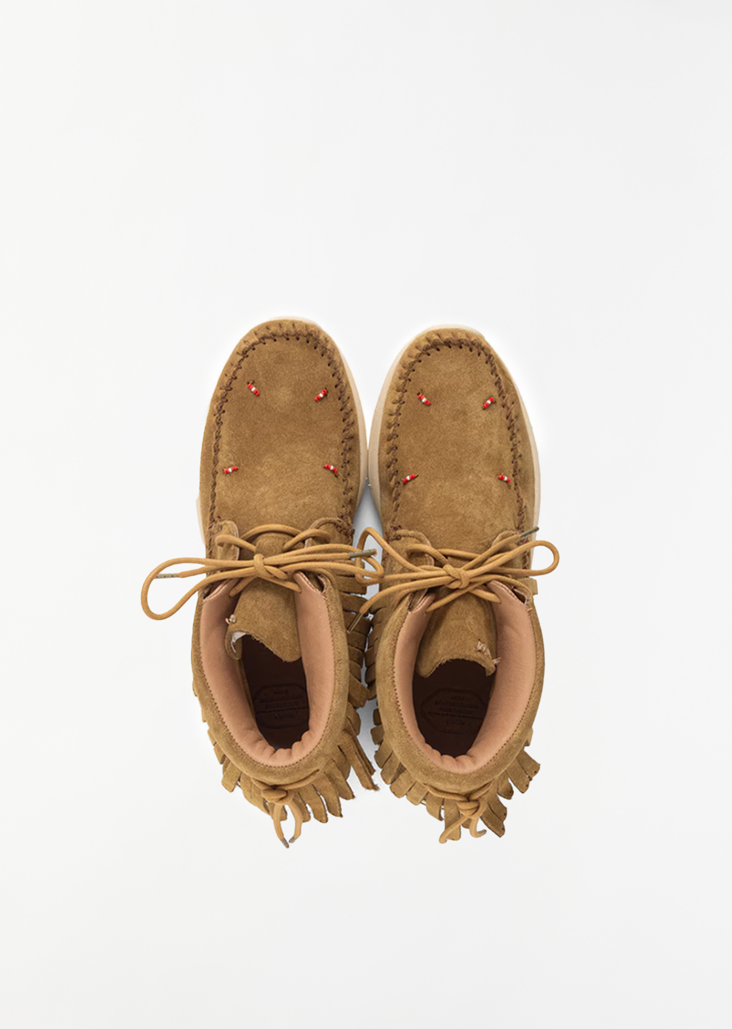 Suede Lace-Up Boots — Light Brown – La Garçonne Suede Lace-Up Boots — Light Brown – La Garçonne