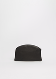 Round Compact Leather Pouch