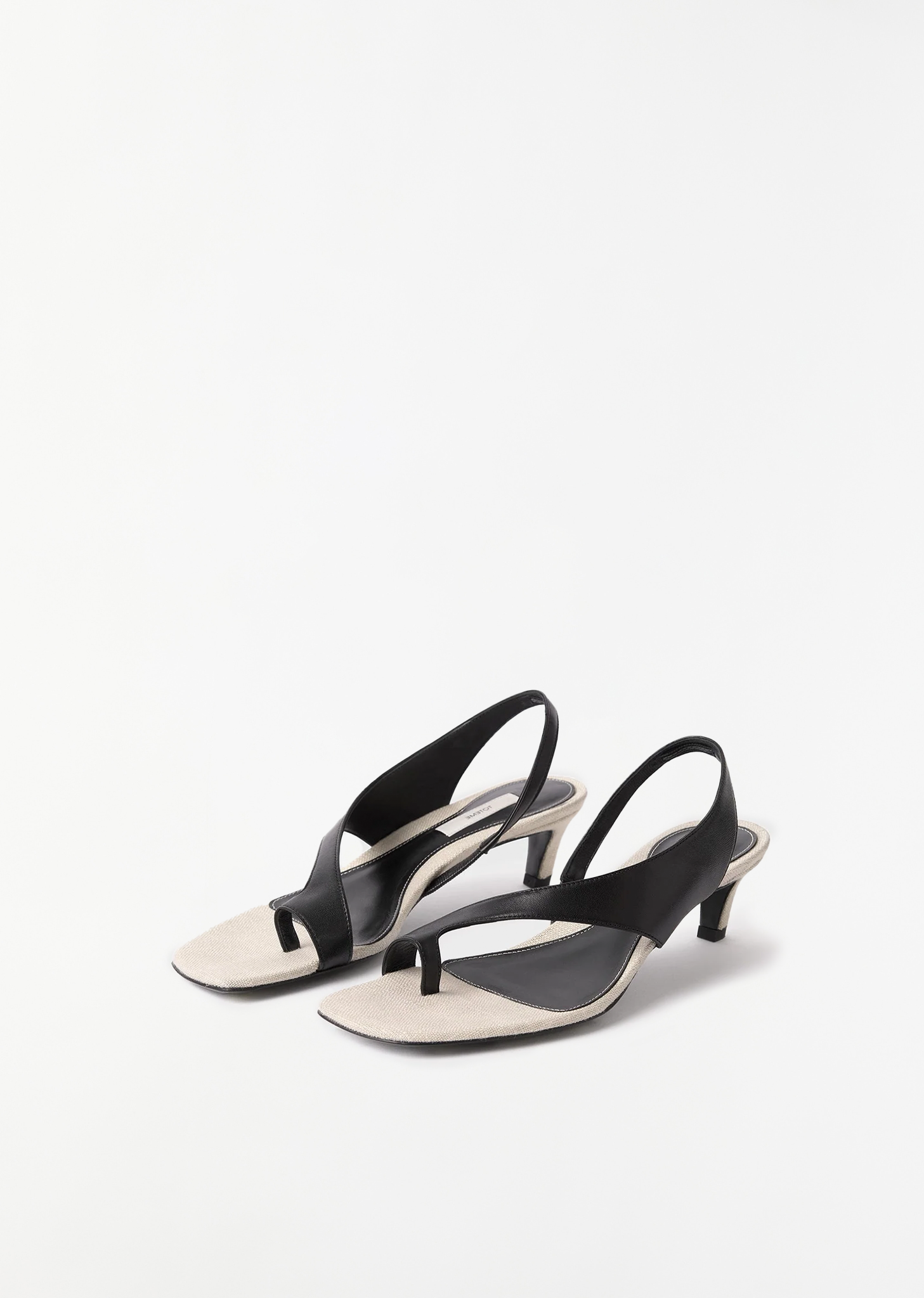 Leather Heeled Thong Sandals – La Garçonne Leather Heeled Thong Sandals – La Garçonne