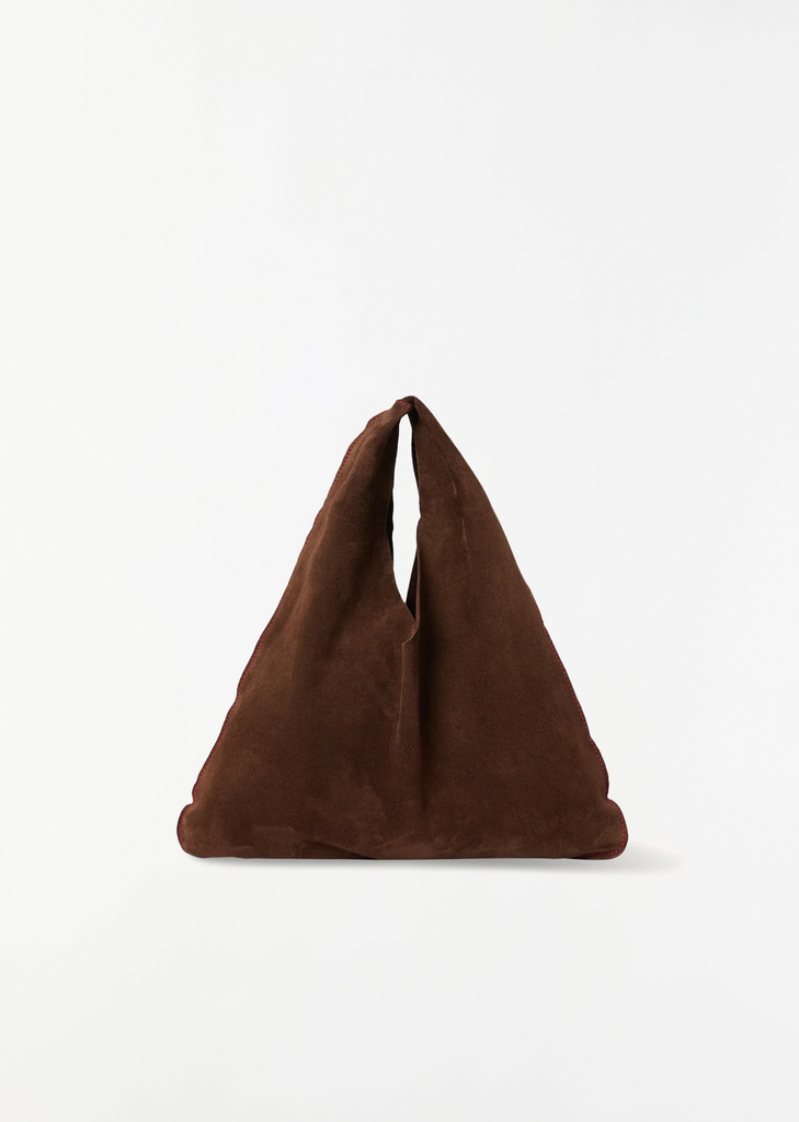 Suede Bindle, Small — Tobacco