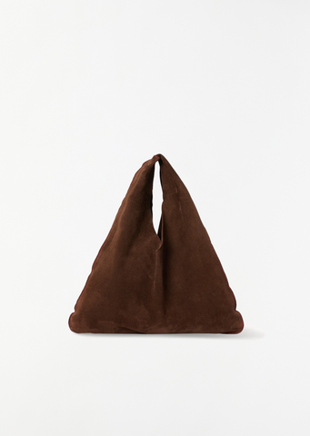 Suede Bindle, Small — Tobacco
