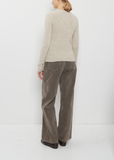 Cashmere Melange Sweater  — Top Gray Beige