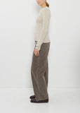 Cashmere Melange Sweater  — Top Gray Beige