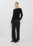 Cashmere Melange Sweater  — Top Navy Black