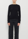 Cashmere Melange Sweater  — Top Navy Black