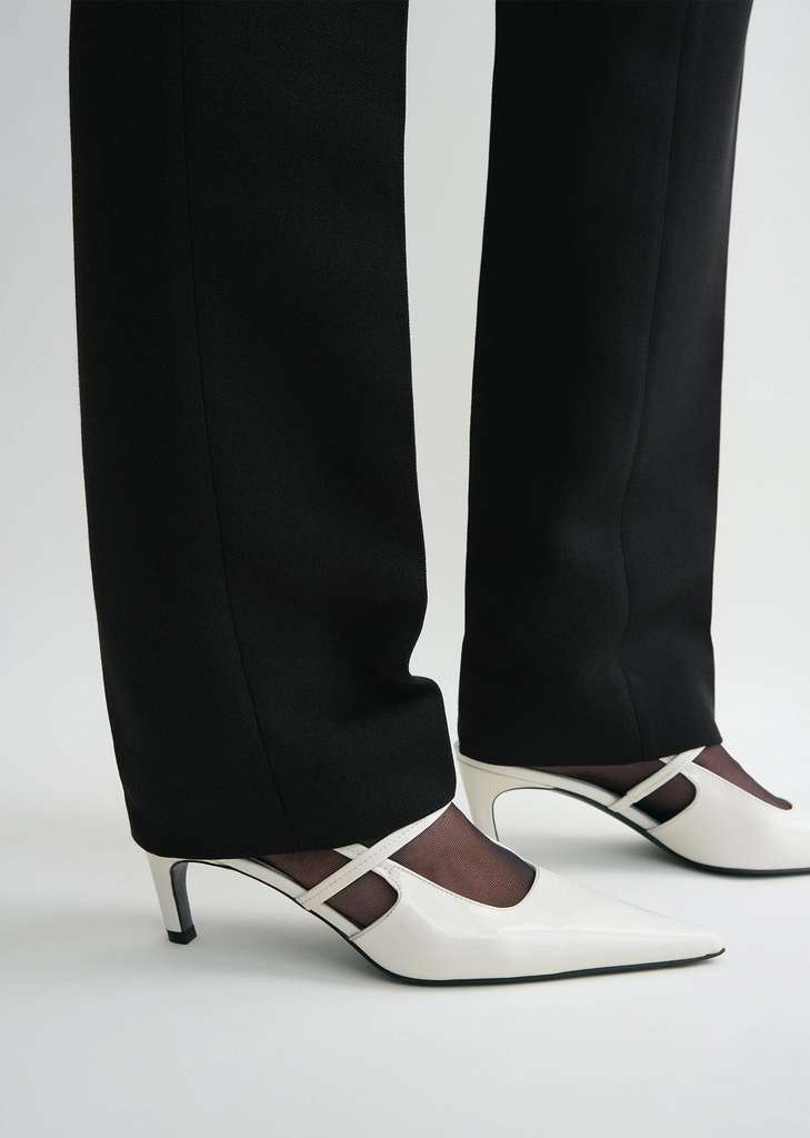 Sharp Patent Leather Slingbacks