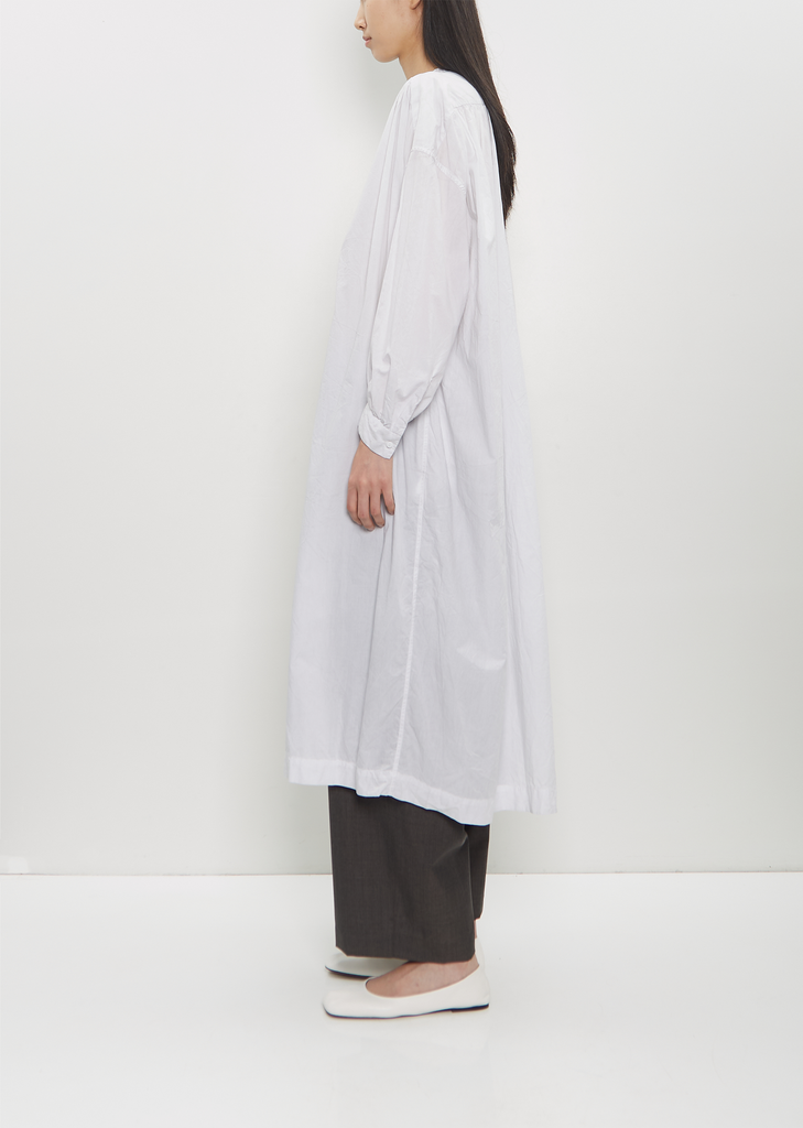 Cotton Lace Surplice Dress