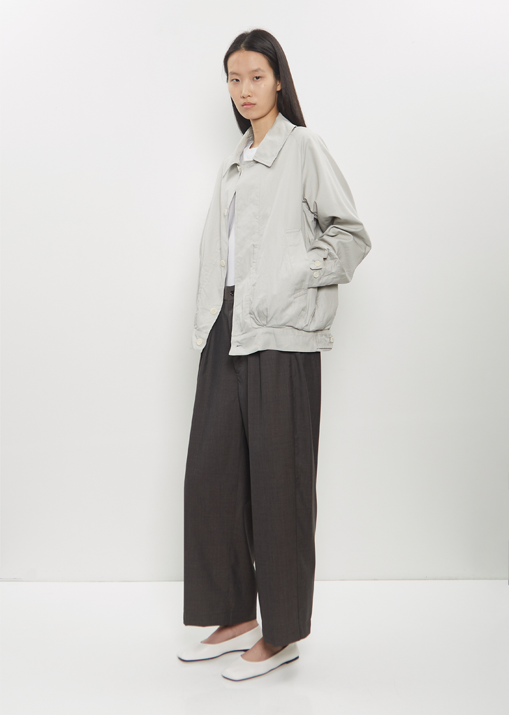 Cotton Silk Harrington Jacket
