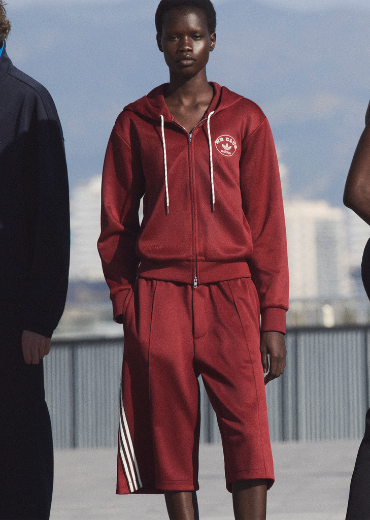 Cotton Blend Track Shorts
