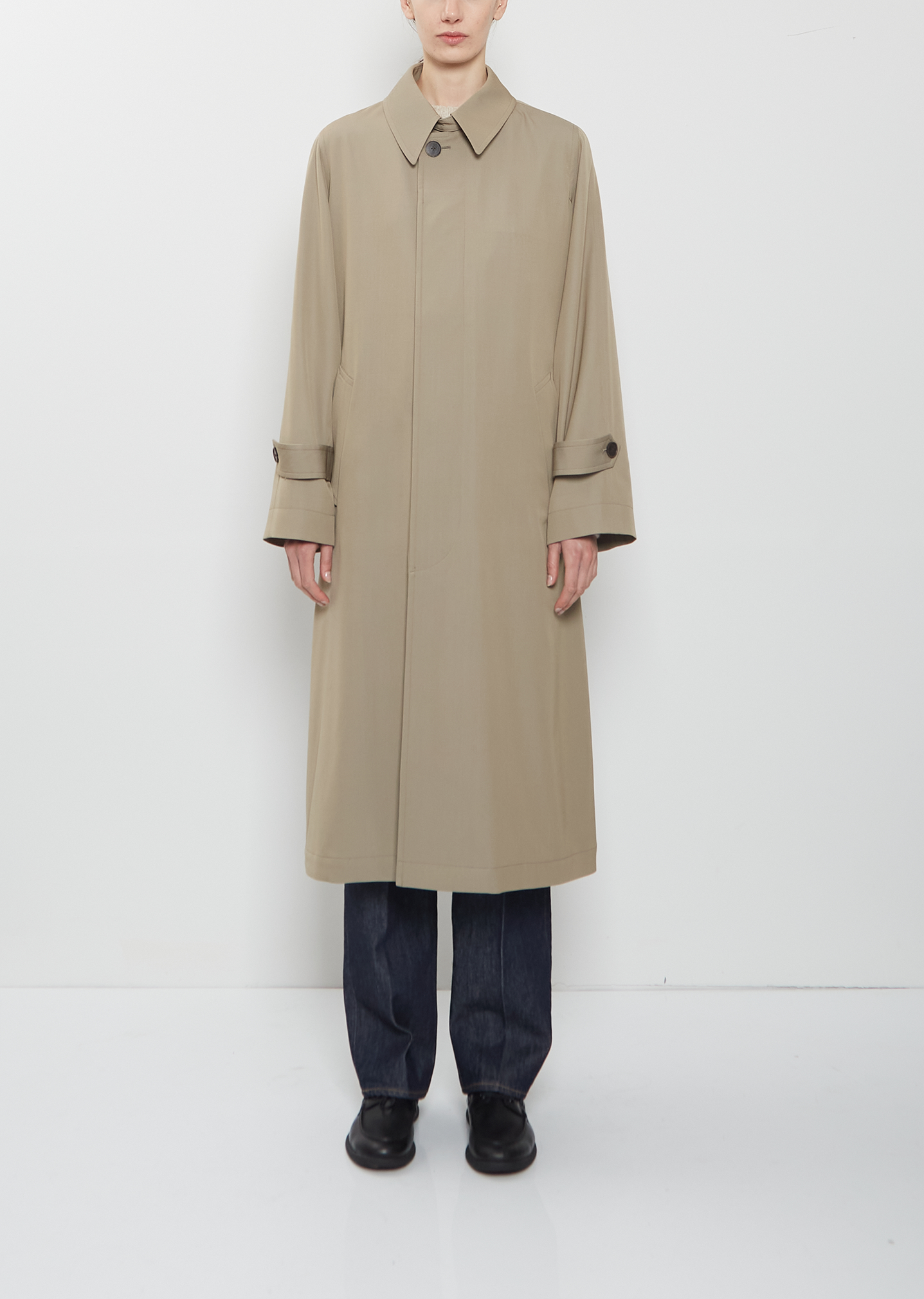 Light Wool Max Gabardine Coat – La Garçonne Light Wool Max Gabardine Coat – La Garçonne