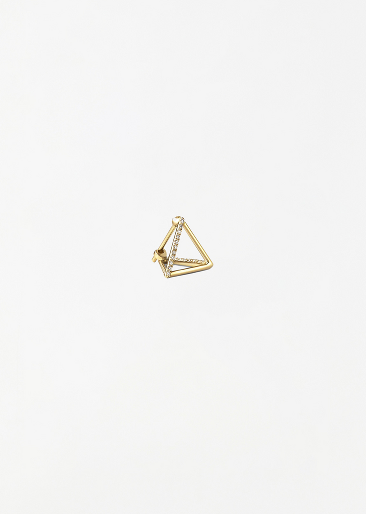 Diamond Triangle Earring 02 10