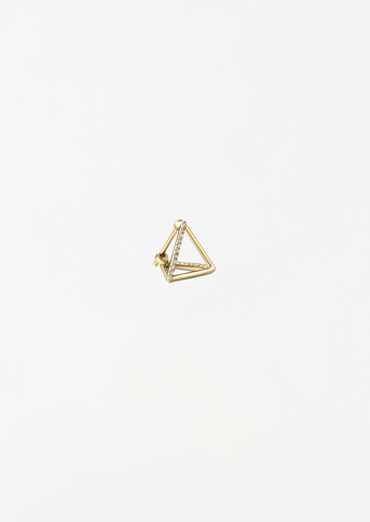 Diamond Triangle Earring 02 10