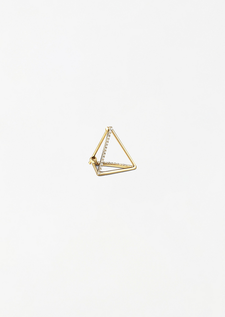 Diamond Triangle Earring 02 15