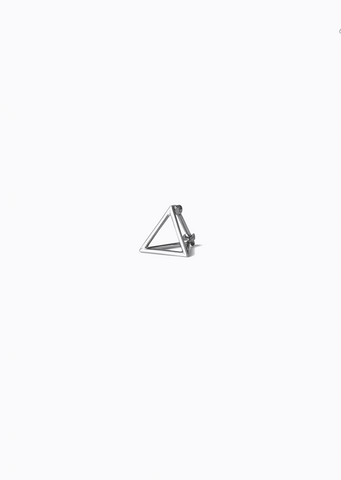 White Gold Triangle Earring 10